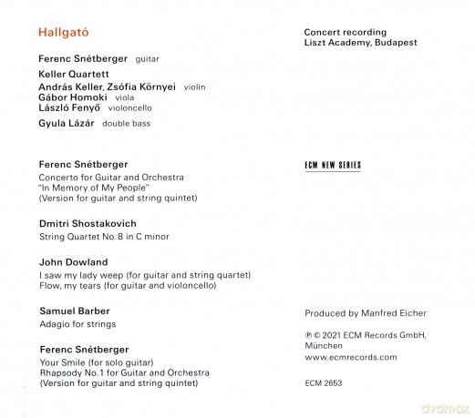 Ferenc Snetberger: Hallgato [CD]