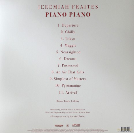 Jeremiah Fraites: Piano Piano [Winyl]