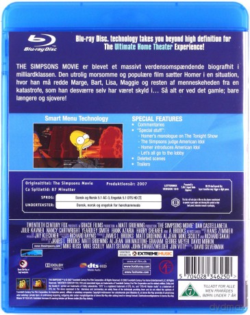 The Simpsons Movie (Simpsonowie: Wersja kinowa) [Blu-Ray]