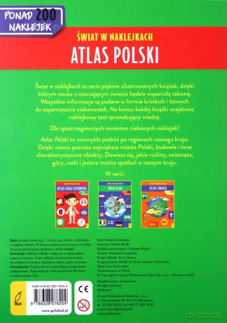 Atlas Polski. Świat w naklejkach - Patrycja Zarawska [KSIĄŻKA]