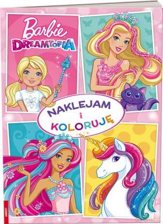 Barbie Dreamtopia Naklejam i koloruję NAK-1401 [KSIĄŻKA]