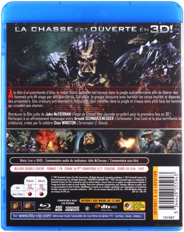 Predator [Blu-Ray 3D]+[DVD]