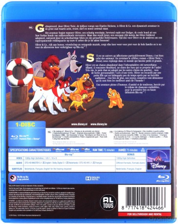 Oliver & Company (Oliver i spólka) (Disney) [Blu-Ray]