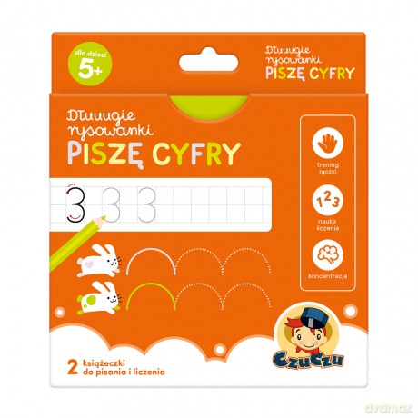 Dłuuugie rysowanki Piszę cyfry 5+ [KSIĄŻKA]