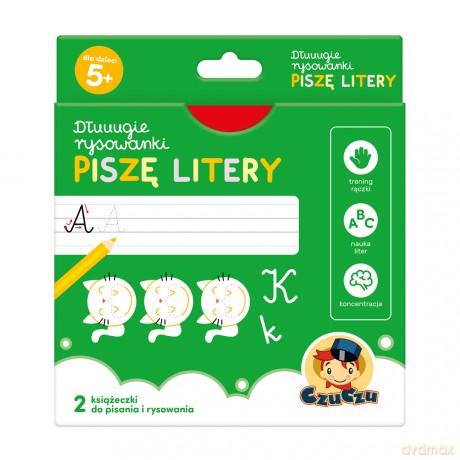 Dłuuugie rysowanki Piszę litery 5+ [KSIĄŻKA]