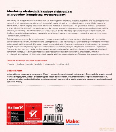Encyklopedia elementów elektronicznych. Rezystory, kondensatory, cewki indukcyjne, przełączniki, enkodery, przekaźniki i tranzystory (Tom 1) - Charles Platt [KSIĄŻKA]