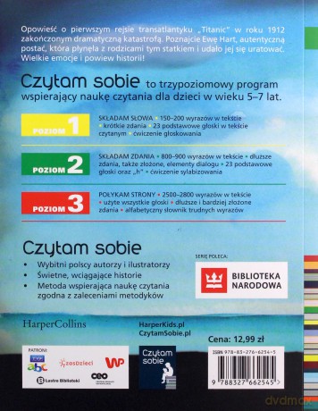 Historia pewnego statku. O rejsie Titanica. Czytam sobie. Poziom 2 - Zofia Stanecka [KSIĄŻKA]