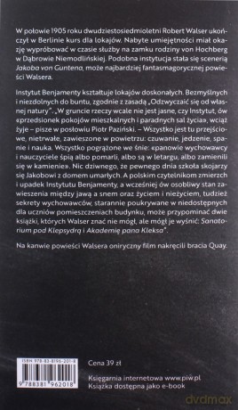 Jakob von Gunten. Dziennik - Robert Walsor [KSIĄŻKA]