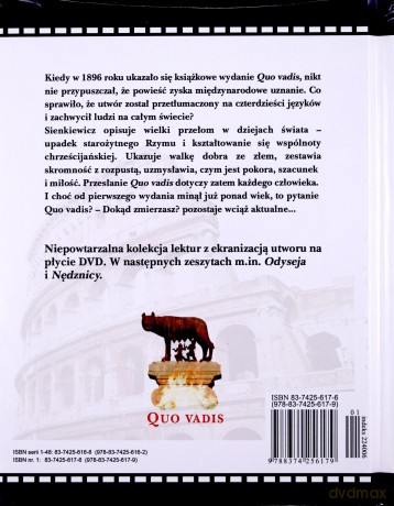 Kolekcja Lektur: Quo Vadis (digibook) [2DVD]