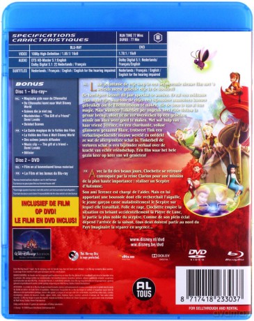 Tinker Bell and the Lost Treasure (Dzwoneczek i Zaginiony Skarb) (Special) [Blu-Ray]+[DVD]