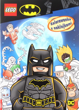 Lego Batman Kolorowanka z naklejkami NA-6450 [KSIĄŻKA]