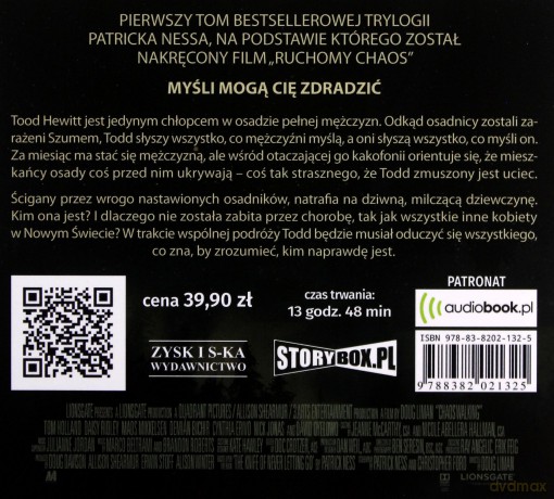 Na ostrzu noża Ruchomy Cosmos- Patrick Ness [AUDIOBOOK]