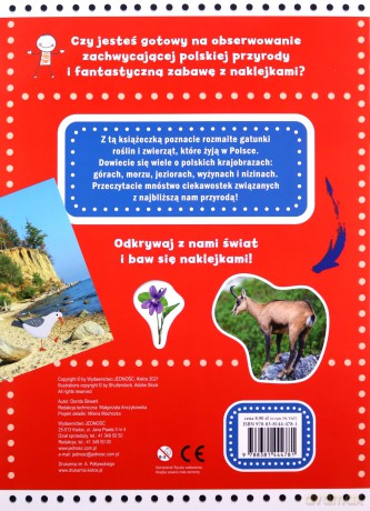 Przyroda Polski. Naklejki edukacyjne - Dorota Skwark [KSIĄŻKA]