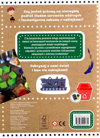 Recykling. Naklejki edukacyjne - Agnieszka Bernacka [KSIĄŻKA]
