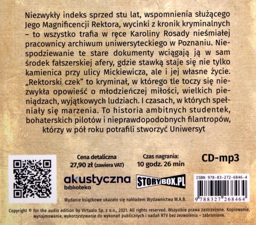 Rektorski czek - Joanna Jodełka [AUDIOBOOK]