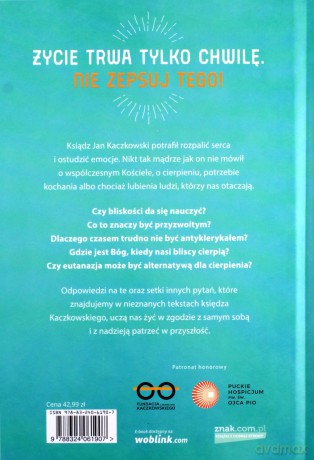Sztuka życia bez ściemy - Jan Kaczkowski [KSIĄŻKA]