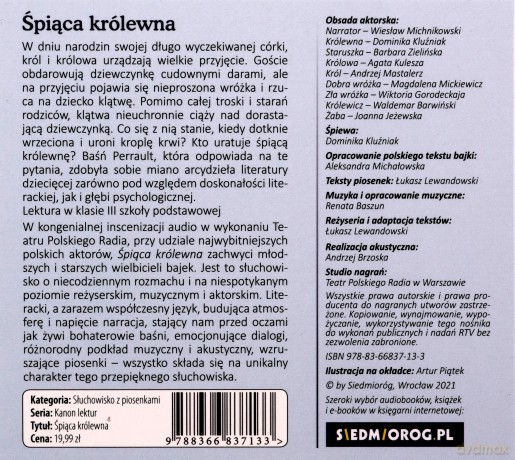 Śpiąca królewna. Słuchowisko z piosenkami - Charles Perrault [AUDIOBOOK]