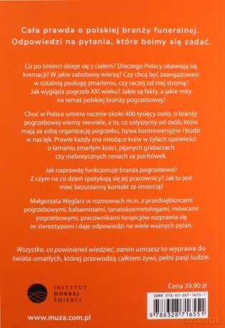 Wszystko, co powinieneś wiedzieć, zanim umrzesz. Tajemnice branży pogrzebowej - Małgorzata Węglarz [KSIĄŻKA]