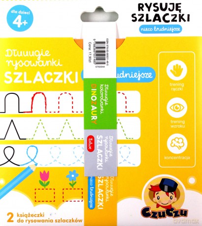 Zestaw rysowanek Dinozaury 4+ [KSIĄŻKA]