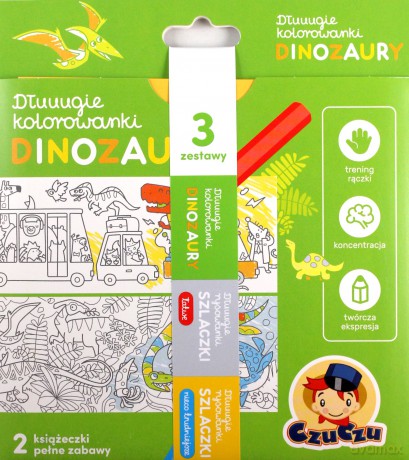 Zestaw rysowanek Dinozaury 4+ [KSIĄŻKA]