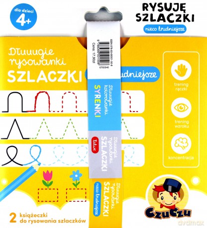 Zestaw rysowanek Syrenki 4+ [KSIĄŻKA]