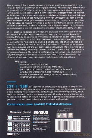 Zostań ultrasamoukiem. Jak mistrzowsko opanować twarde umiejętności w zadziwiająco krótkim czasie - Scott Young [KSIĄŻKA]