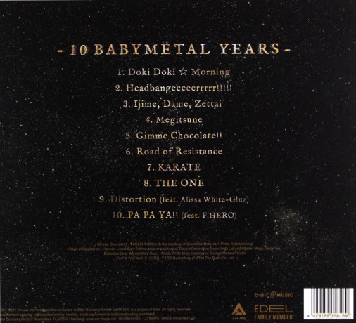 Babymetal: 10 Babymetal Years (digipack) [CD]