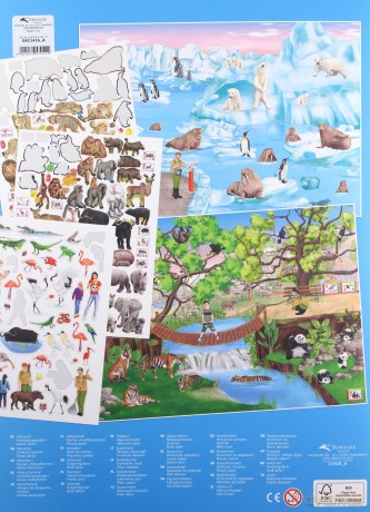 Zestaw z naklejkami Zoo 11416A
