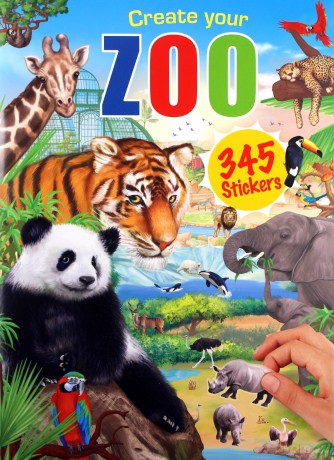 Zestaw z naklejkami Zoo 11416A