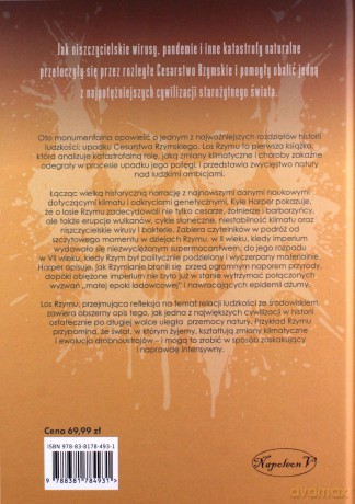 Los Rzymu. Klimat, choroby i koniec imperium - Kyle Harper [KSIĄŻKA]