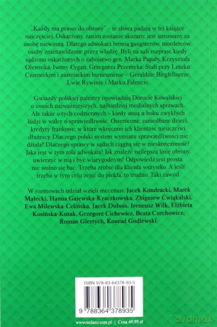 Adwokaci. Ich najważniejsze sprawy - Dorota Kowalska [KSIĄŻKA]