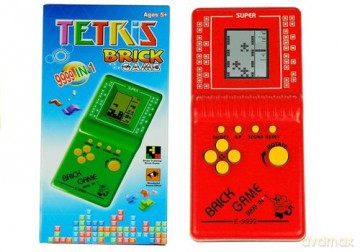 Gra Elektroniczna Tetris Kieszonkowa Czerwona [GRA PLANSZOWA]