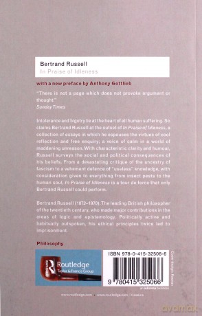In Praise of Idleness - Bertrand Russell [KSIĄŻKA]
