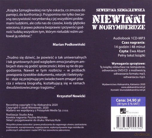 Niewinni w Norymberdze - Seweryna Szmaglewska [AUDIOBOOK]