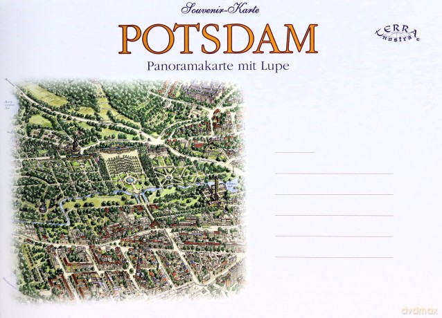 Potsdam Panorama Mapa pamiątkowa