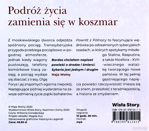 Powrót z Północy - Maja Wolny [AUDIOBOOK]