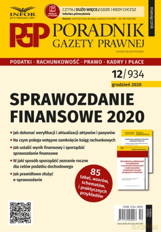 Sprawozdanie finansowe 2020 [KSIĄŻKA]