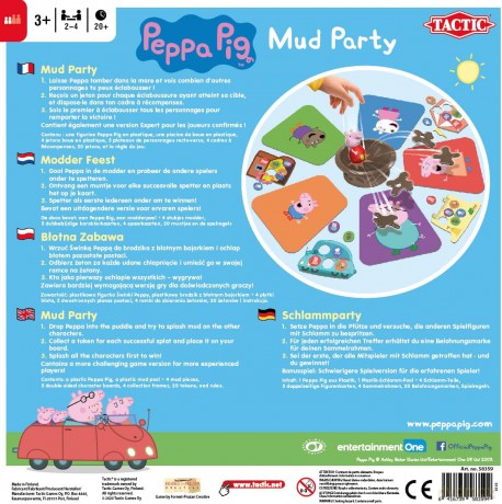 Świnka Peppa Błotna zabawa Gra planszowa z figurką [GRA PLANSZOWA]