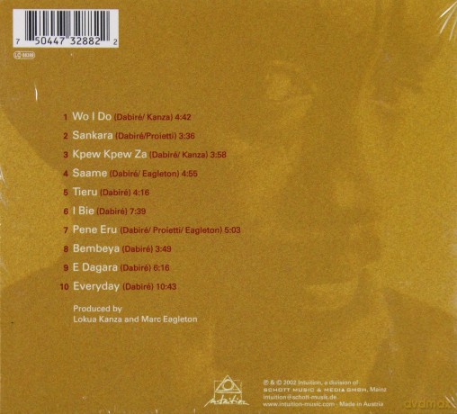 Gabin Dabire, Dominic Miller, Manu Katche: Tieru [CD]