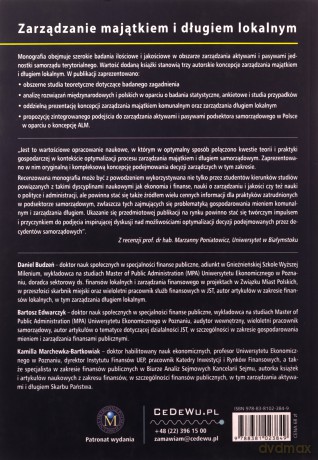 Zarządzanie majątkiem i długiem lokalnym - Daniel Budzeń, Bartosz Edwarczyk [KSIĄŻKA]