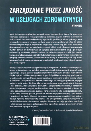 Zarządzanie przez jakość w usługach zdrowotnych - Krzysztof Opolski, Grażyna Dykowska [KSIĄŻKA]
