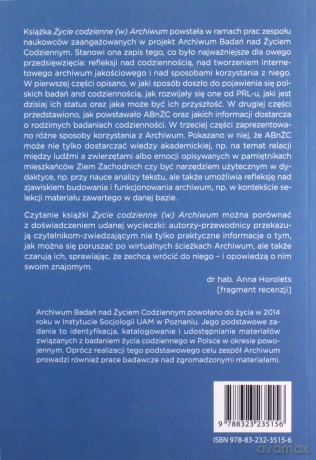 Życie codzienne (w) Archiwum - Marta Zawodna-Stephan [KSIĄŻKA]