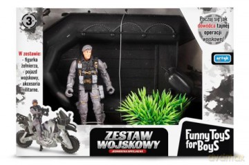 Zestaw wojskowy z pontonem TOYS FOR BOYS ARTYK