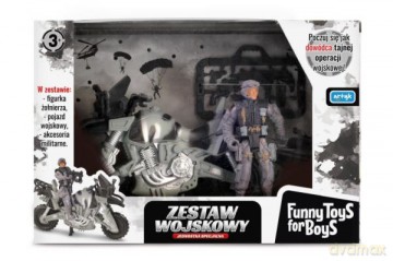 Zestaw wojskowy z motorem TOYS FOR BOYS ARTYK