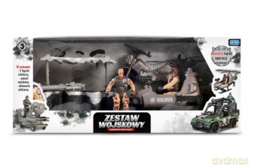 Zestaw wojskowy z łodzią i umocnieniami TOYS FOR BOYS ARTYK