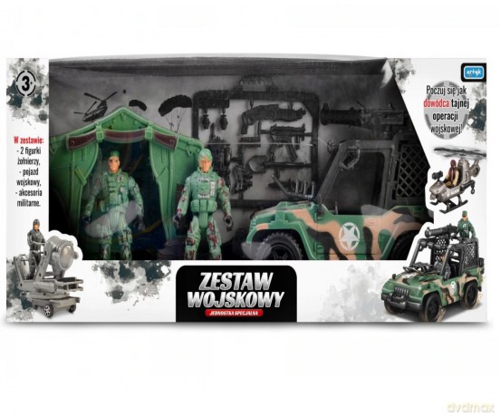 Zestaw wojskowy z pojazdem TOYS FOR BOYS