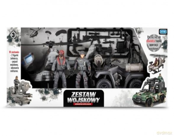 Zestaw wojskowy z helikopterem TOYS FOR BOYS