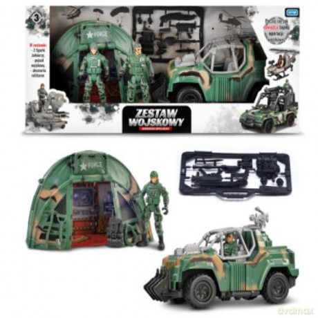 Zestaw wojskowy z autem TOYS FOR BOYS ARTYK
