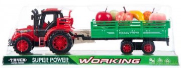 Traktor z akcesoriami 35x12x11 cm