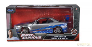 Auto Fast&Furious Szybcy i wściekli 2002 Nissan Skyline 1:24 Dickie